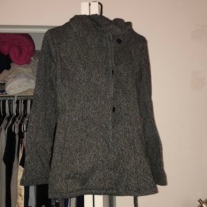 Gray Comfy Hooded Jacket